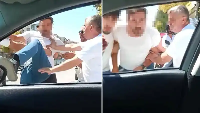 Dolmuş Şoförü Trafikte Dehşet Saçtı: Olay Anı Kameralara Yansıdı
