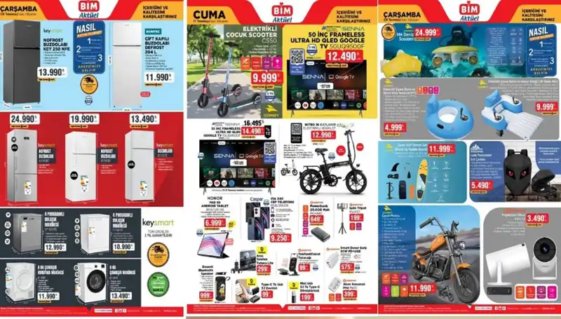 BİM'den Yaz Fırsatları: Televizyon, Tablet ve Daha Fazlası