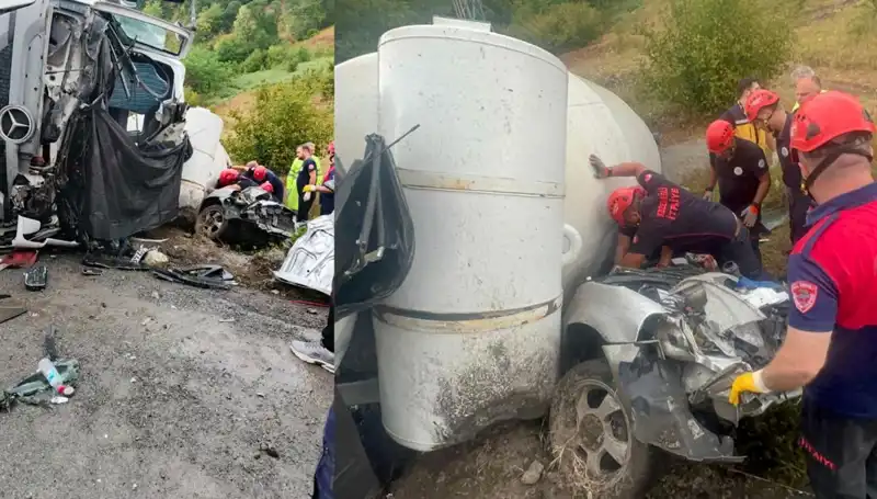 Beton Mikseri Kazası: Otomobilin Üzerine Devrildi, Hayatını Kaybeden ve Yaralı Var!