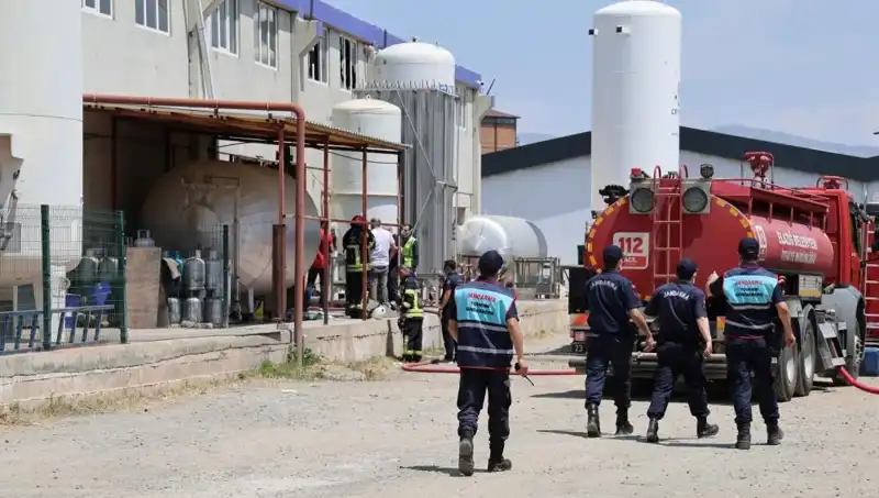 Elazığ'da Gaz Dolum Tesisinde Olay: Patlama Kolaylıkla İzlenebilir