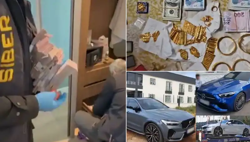 39 Şehirde Dev Operasyon: Balya Balya Paralar ve Lüks Otomobillere El Konuldu