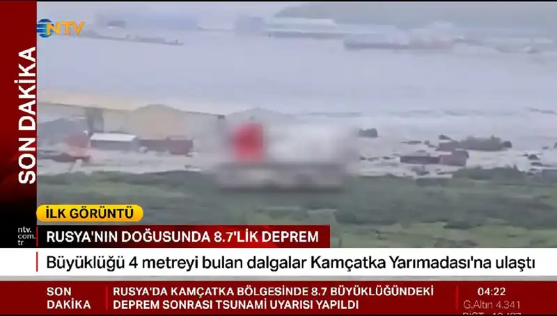 Kamçatka'da İlk Tsunami Dalgaları: Tüm Dünya Dikkatini Çekti