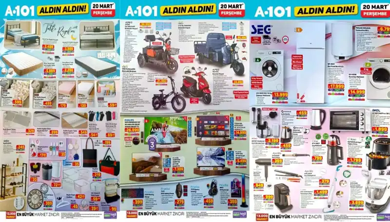 A101 Aktüel Kataloğu 20 Mart 2023: Yeni Ürünler Fırsatlarla Dolu