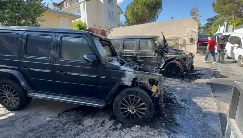 İş İnsanlarının 30 Milyon Liralık Ciplerine Benzin Döküp Yaktılar!