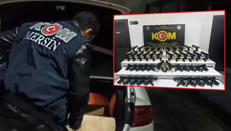 Mersin'de Şok Baskın: Otomobil Yerine Silah Deposuna Rastlandı